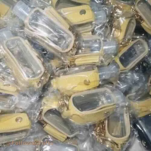 Leather Sanitizer Keychain