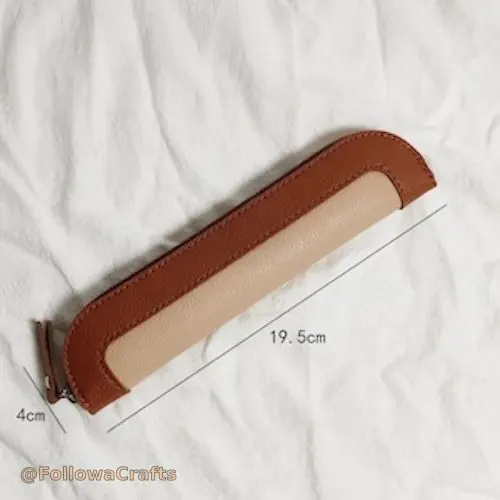 4x19.5cm PU レザーペンケース在庫あり、カスタムロゴ付き卸売ペンポーチ