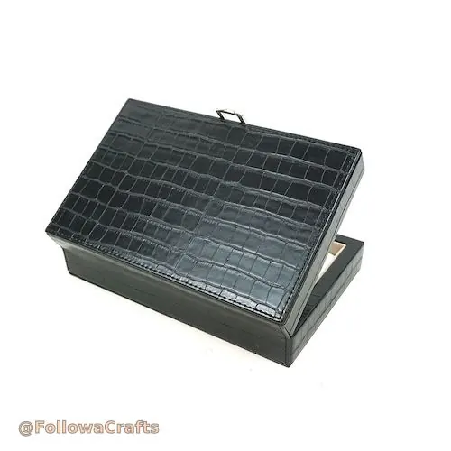 Luxus Domino Set an PU Lieder Presentatioun Box