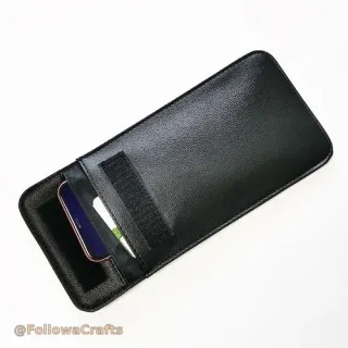 Funda de telèfon Faraday amb teixit de bloqueig de senyal