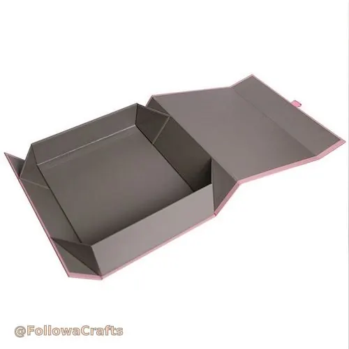 Lussuosa confezione regalo rigida pieghevole personalizzata con chiusura magnetica confezionata smontata