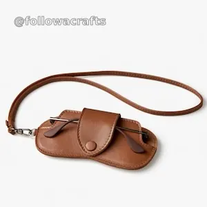 حقيبة نظارات معلقة مصنوعة من جلد البولي يوريثان الناعم حسب الطلب للبيع بالجملة