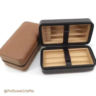 Lieder Zigaren Humidor Box mat Zederfaarf oppen