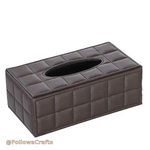 Lyx PU Läder Hotel Tissue Box Cover