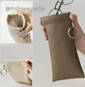 Minimal Leather Squeeze Pouch2