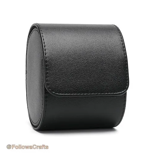 Pu Leather Watch Box 1 Slot Black