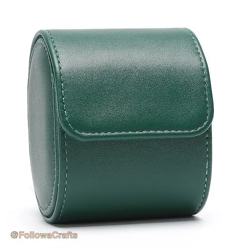 Pu Leather Watch Box 1 Slot Green