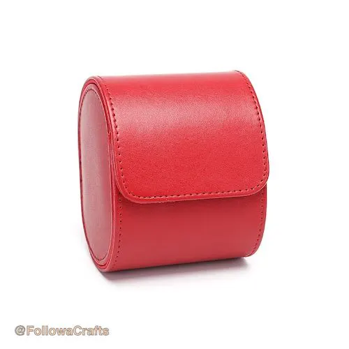 Pu Leather Watch Box 1 Slot Red