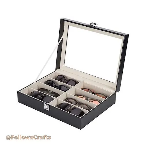 Multi-Slot PU Lieder Sonnebrëll Organizer Case Grousshandel