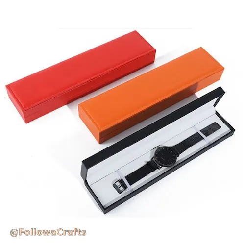 PU Caixa d'emmagatzematge de corretges de rellotge de pell